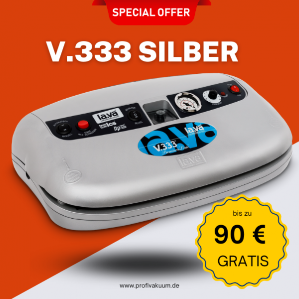 LaVa V333 Silber Vakuumiergerät mit bis zu 90 € Gratis Set